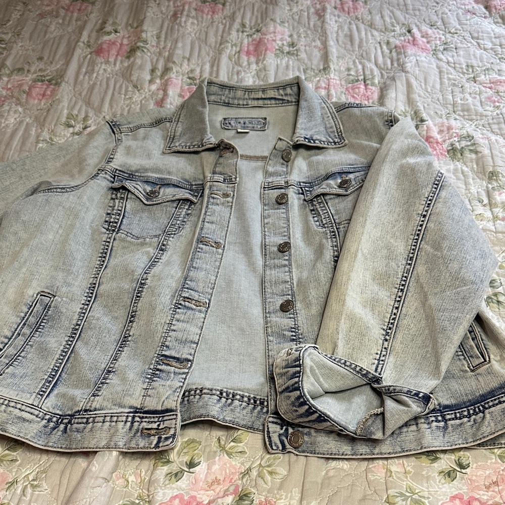 Maurices Light Wash Denim Jacket